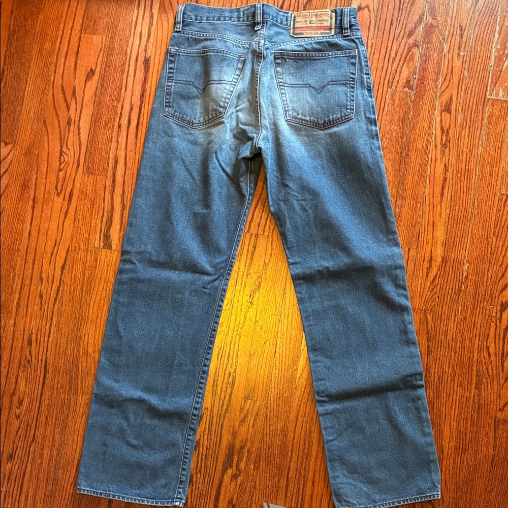 Diesel Men's Straight Blue Jeans